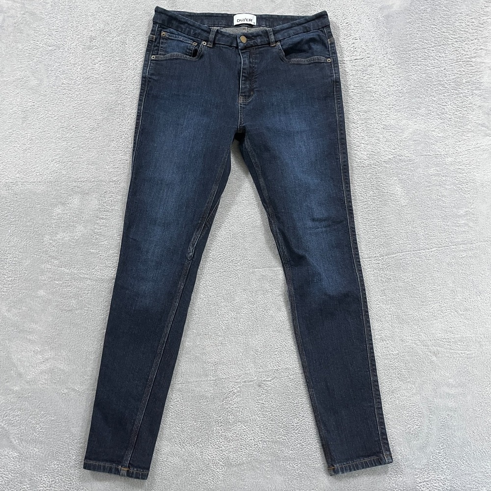 Duer Jeans Women 31x32 Skinny Denim Stretch Performance Flex Blue Southwestern